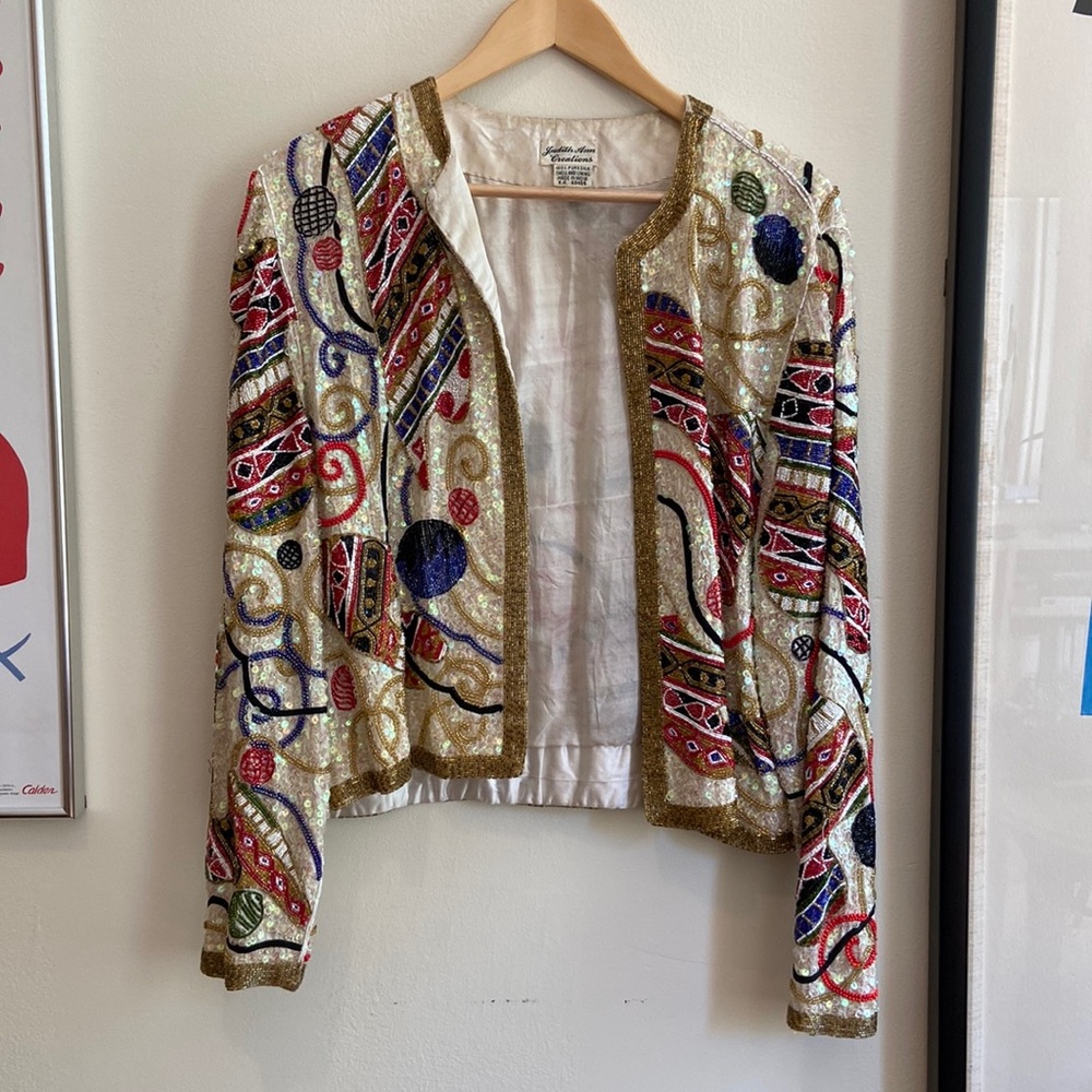 Vintage Beaded Sequin Jacket